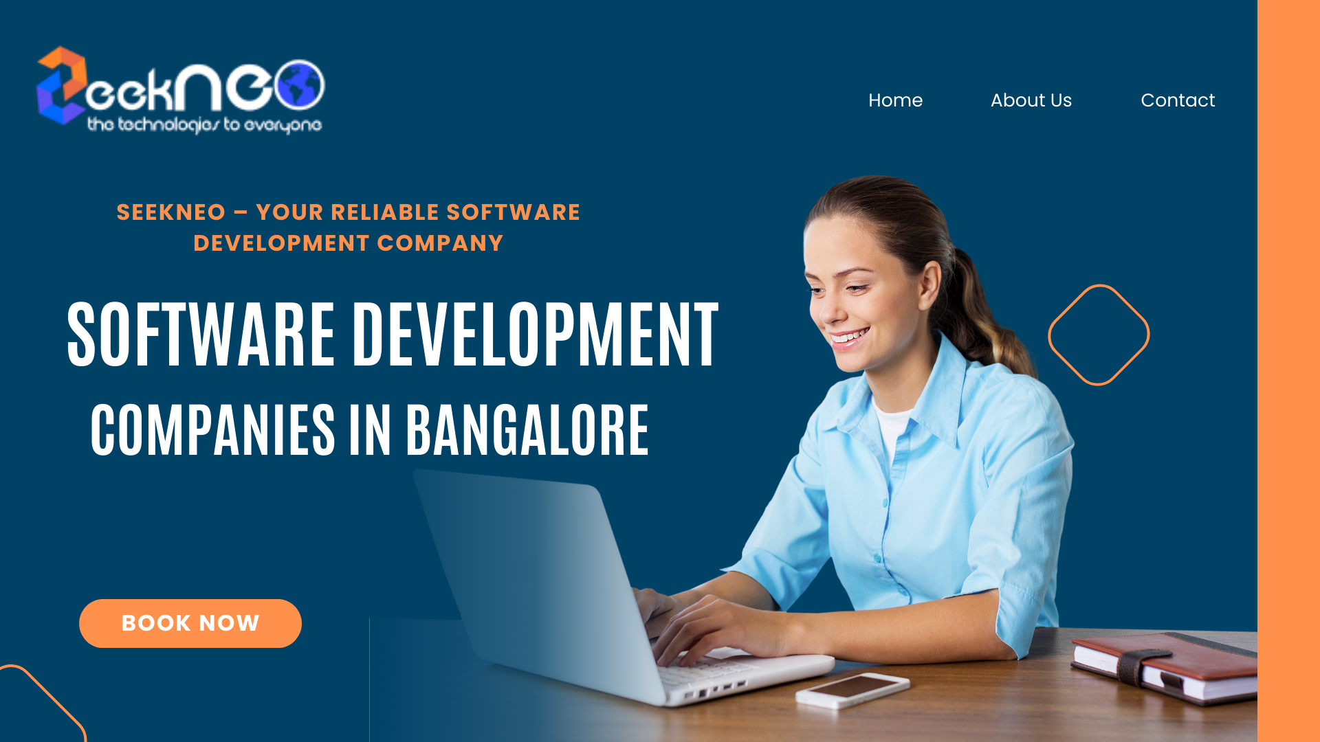 Team of developers working on custom software solutions at SeekNeo – Software Development Company in Bangalore